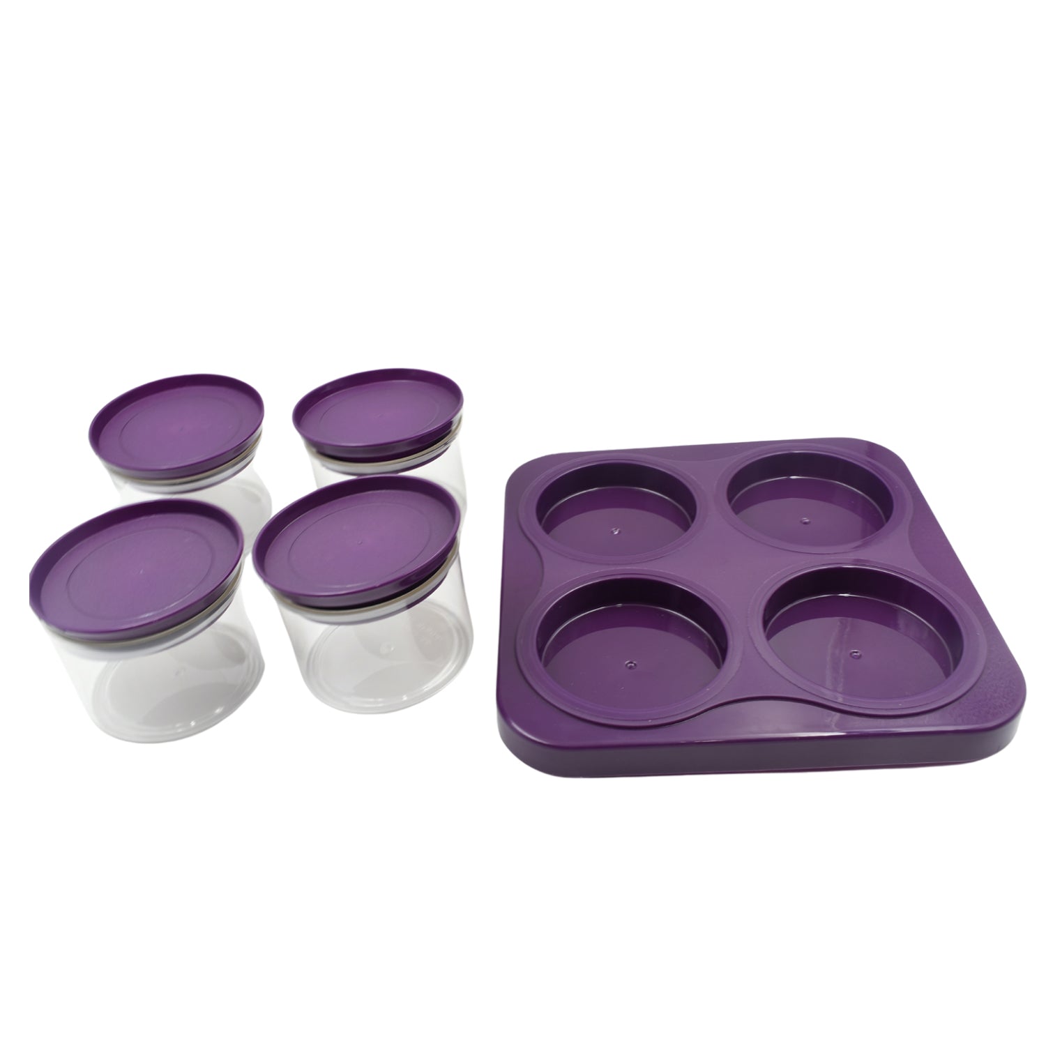 5550 Airtight Plastic 4 Pc Storage Container Set, With Tray Dry Fruit Plastic Storage Container Tray Set With Lid & Serving Tray For Kitchen 5550 Airtight Plastic 4 Pc Storage Container Set, With Tray Dry Fruit Plastic Storage Container Tray Set With Lid & Serving Tray For Kitchen